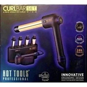 Brand NWT Hot Tools Pro Artist 24K Gold Curling Wand